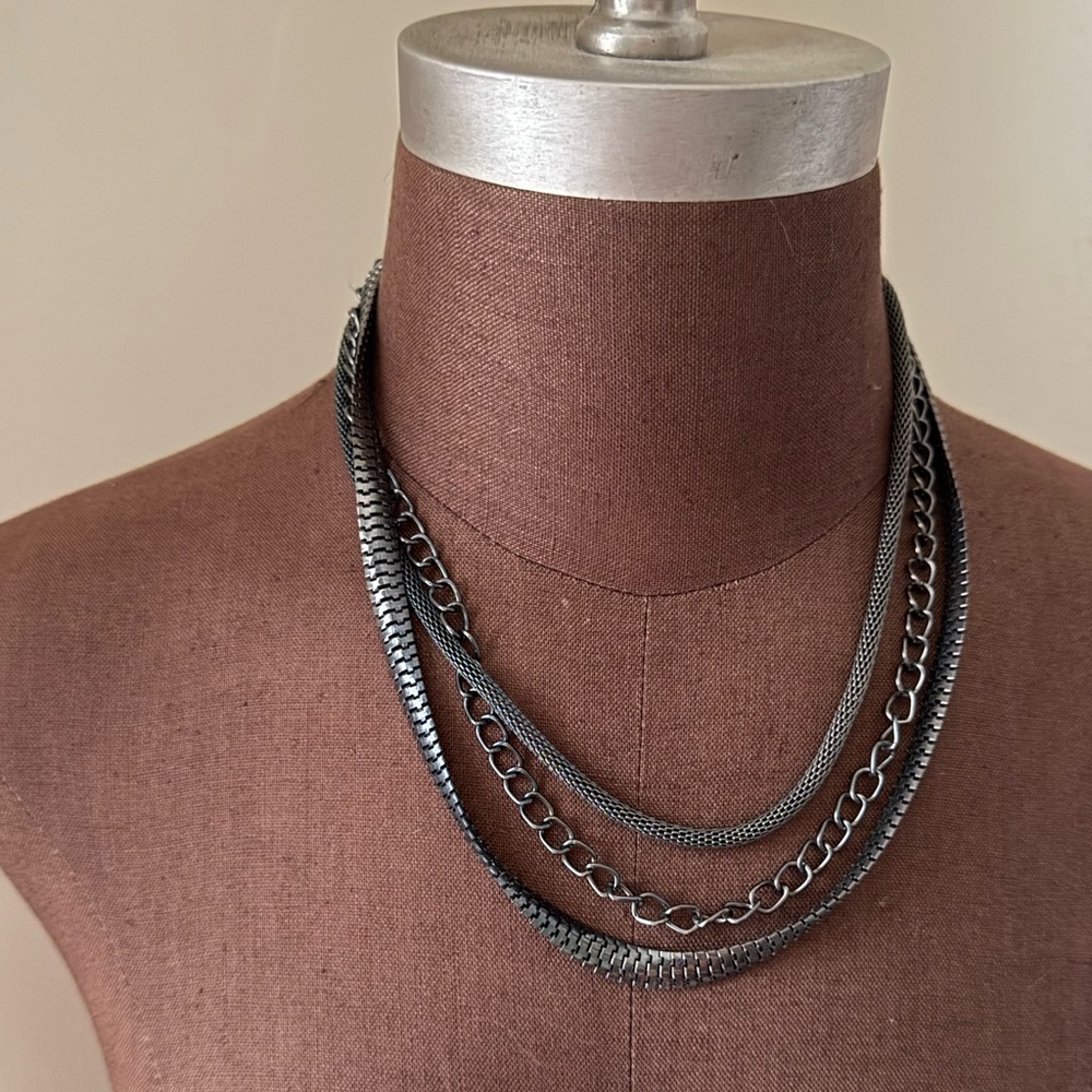 Three-Strand Layered Necklace